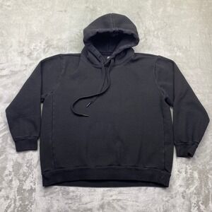 Under 5'10 Mens Hoodie Medium Black Pullover‎ Sweatshirt Shorter Fit Gorpcore